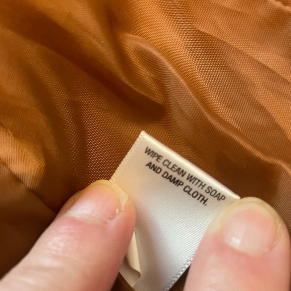 Brown Faux Leather Jacket Small - Picture 9 of 9